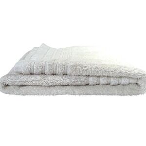 Hotel Collection Microcotton 15" X 27" Cream Hand Towel Ribbed Dobby Border